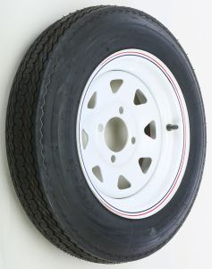 Awc Trailer Tire & 8 Spoke Steel Wheel Assembly