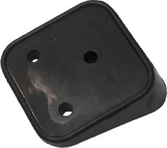 Harddrive Rubber License Plate Mounting Gasket  Black