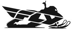 Fly Racing Snow Trailer Sticker 45"