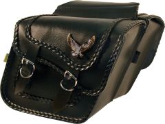 Willie & Max Saddlebag Compact Slant Black Magic 12"x9.5"x2.5"