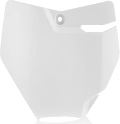 Acerbis Front Number Plate White