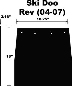 Pdp Snowflap  Ski Doo Doo Rev 04-07