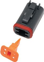 Namz Custom Cycle Products 4-wire Black Deutsch Plug & Wdglck Hd# 72114-94bk