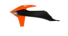 Acerbis Radiator Shroud Orange/black Ktm