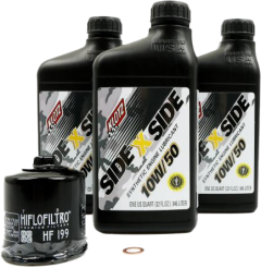 Klotz Side X Side Oil Change Kit 10w50 With Oil Filter Polaris  Acid Concrete