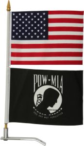 Harddrive Flag / Mount Usa/pow Mia Trunk Tab Mount