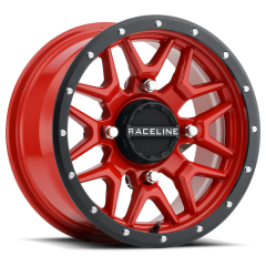 Raceline Krank Wheel 14x7 4/156 6+1 (+38mm) Blk/red