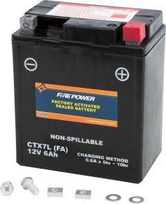 Fire Power Battery Ctx7l Sealed Factory Activated