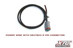 Xtc Power Products 2' 18 Ga. Power Wire To 2 Pin Deutsch Connector