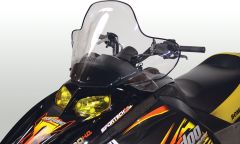 Powermadd Cobra W/s Low Black 13.25" S-d Rev Hood Mtd Flyscreen