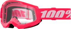 100% Strata 2 Goggle Pink Clear Lens