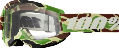 100% Strata 2 Goggle War Camo Clear Lens