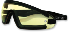 Bobster Wrap Around Sunglasses Black W/yellow Lens