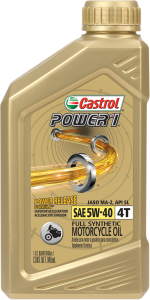 Castrol Power 1 4t Synthetic 5w40 1qt