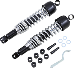 Emgo Classic Shocks W/clevis Mount Black/chrome 365 Mm