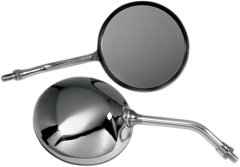 Emgo Round Mirror 5" Stem Chrome Honda