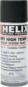 Helix Very High Temp Exhaust System Paint Flat Black 11oz