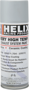 Helix Very High Temp Exhaust System Paint Flat Aluminum 11oz