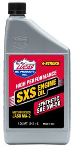 Lucas Sxs Synthetic Engine Oil 5w50 1 Qt