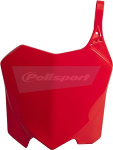 Polisport Front Number Plate Red