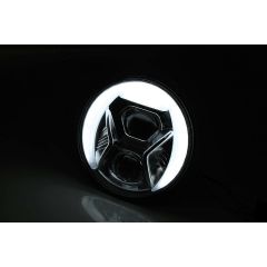 Highsider Headlight Type 8 Adaptive Led 7" Black