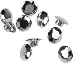 Harddrive Handlebar Clamp Plug Caps Chrome 10/pk