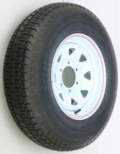 Awc Trailer Tire & 8 Spoke Steel Wheel Assembly