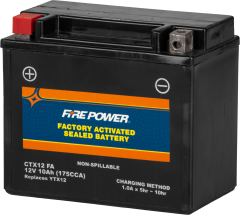 Fire Power Battery Ctx12 Sealed Factory Activated