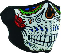 Zan Neoprene Half Mask Muerte Skull