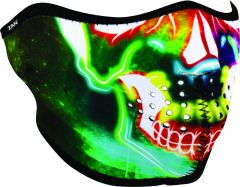 Zan 1/2 Face Mask Electric Skull