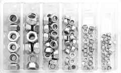 Bolt Nylon Locking Nut Assortment 100 Piece Kit