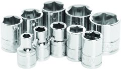 Performance Tool 10 Pc 3/8" Sae Socket Set Shallow