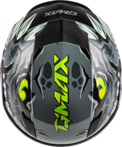 Gmax Youth Gm-49y Drax Helmet Grey Yl Youth Large Acid Concrete