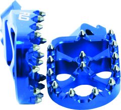 Flo Motorsports Pro Series Foot Pegs Blue Yamaha