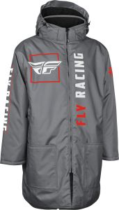 Fly Racing Pit Coat Grey/red