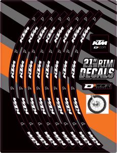 D-cor Rim Decals 21" Ktm Logo Front