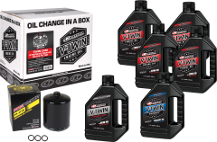 Maxima V-twin Oil Change Kit Syn Tc Black Filter