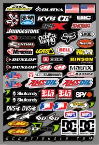 D-cor Misc Logos Decal Sheet 12"x18"