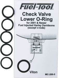 Fuel Tool Check Valve Lower O-rings 5/pk