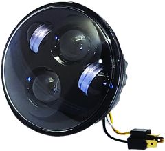 Pathfinder 5 3/4" Led Headlight Black High Definition