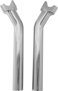 Harddrive H-bar Risers 9-1/2" Pullback Chrome