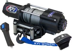 Kfi Wide 4500 Lb Utv Winch  Acid Concrete