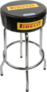 Bar Stool Pirelli Black  Acid Concrete