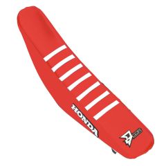 D-cor Seat Cover Red W/white Ribs Honda