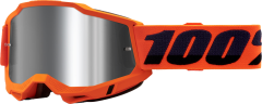 100% Accuri 2 Goggle Neon Org Mirror Slvr Flash Len