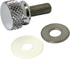 Harddrive Knurled Seat Knob 1/4-28 Stepped Chrome