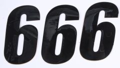 D-cor Number 6 Black 4" 3/pk