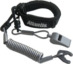 Atlantis Pro Floating Wrist Lanyard Red W/whistle