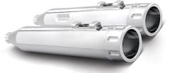 Freedom Eagle Slip-ons Chrome W/chrome Tip `17-up Flt/h