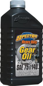 Spectro Platinum Full Syn Hd Gear Oil 75w140 1 Qt